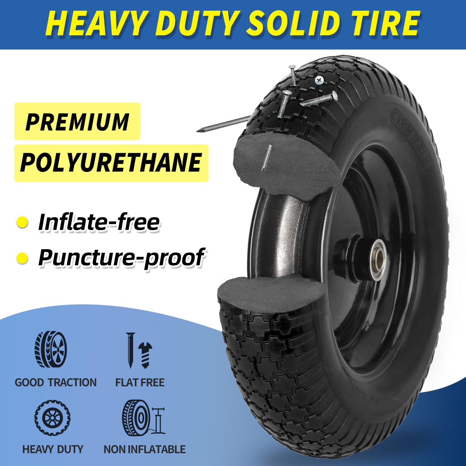 GICOOL tread profile texture demonstrating PU foam wear resistance
