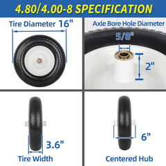 GICOOL welded steel rim close-up showing strong construction for load stability