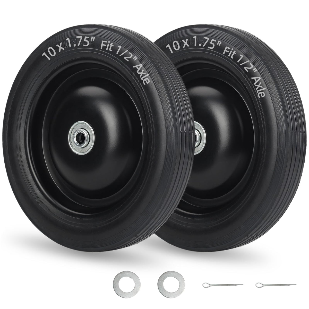 GICOOL front view of wheel showing full profile and easy replacement benefit