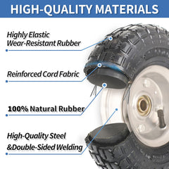 GICOOL wheel mounted on hand truck demonstrating fit and improved maneuverability