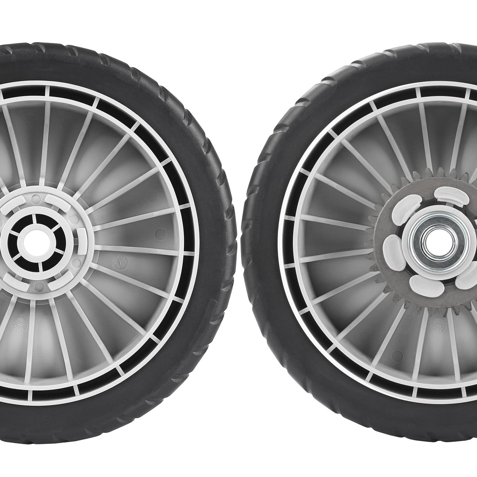GICOOL wheels mounted on Honda mower illustrating direct fit and restored mobility