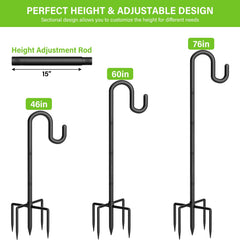 Gientan close-up of 5-prong base anchoring deeply for superior stability