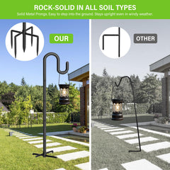 Gientan double-hook top holding two feeders for balanced outdoor hanging