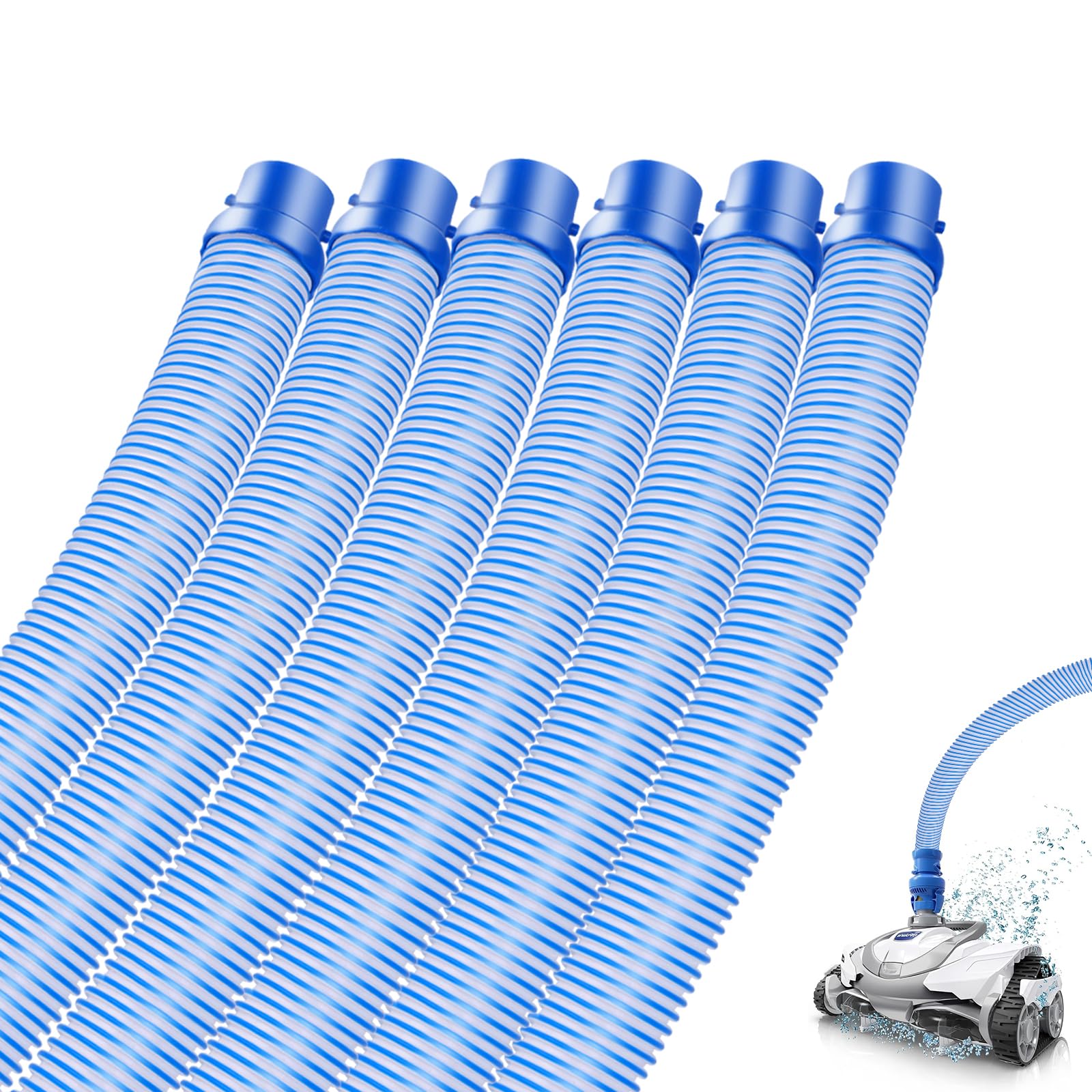 GIESIOE front view of six-pack replacement hoses showing complete kit and ready-to-install benefit