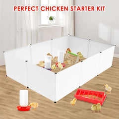 GIFANK brooder box corrugated panel close-up showing sturdy waterproof polypropylene construction