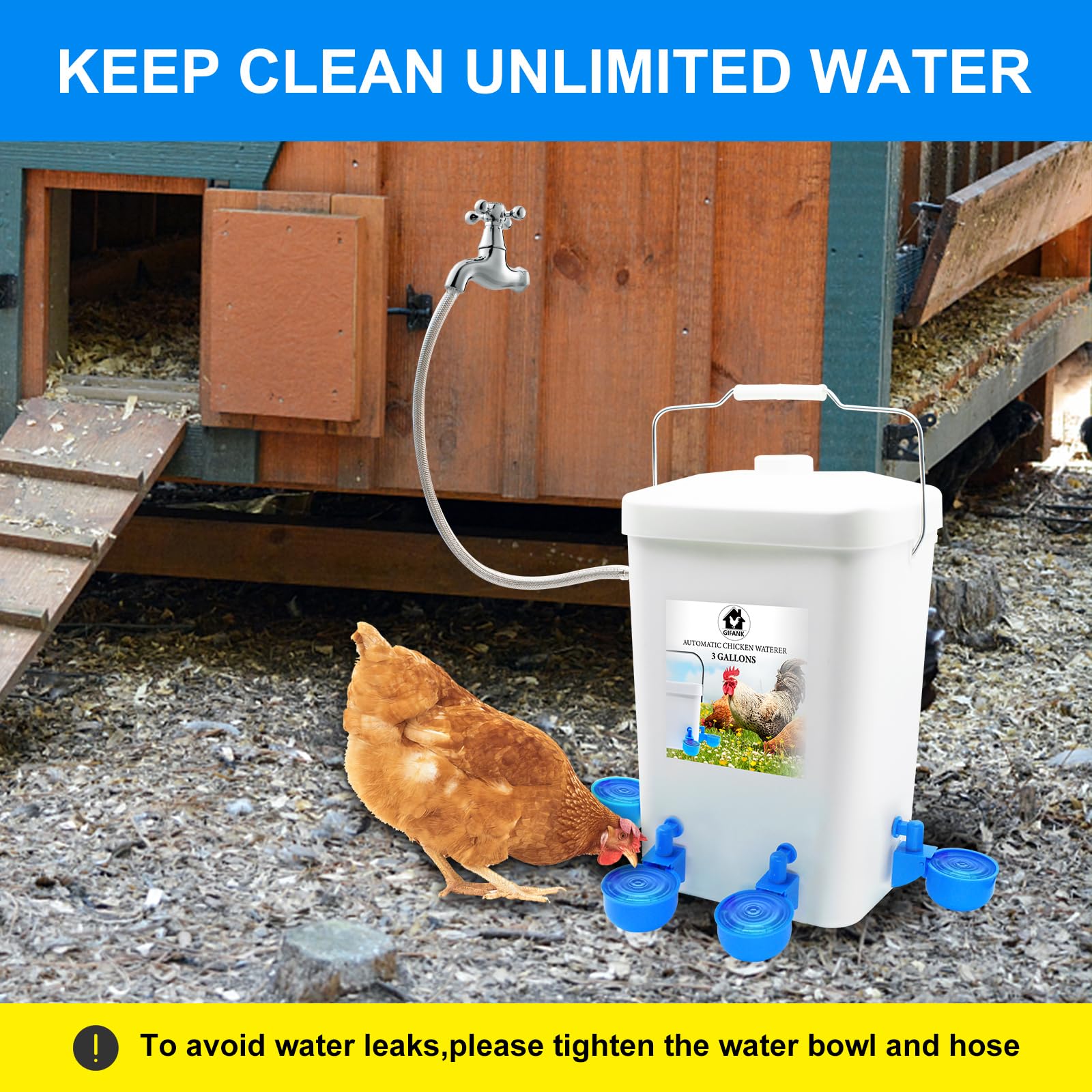 GIFANK close-up of float valve mechanism, reliable automatic refill control