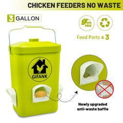 GIFANK feeder widened rainproof lid closeup, keeps feed dry benefit