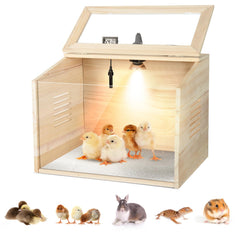 GIFANK front view brooder box showing compact portable coop and easy setup