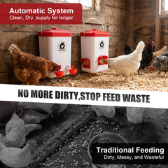 GIFANK cup-style waterer closeup reducing splashes for cleaner drinking
