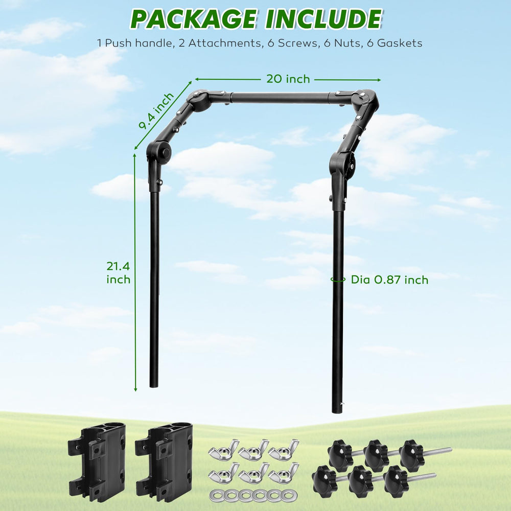 Gifeerory handle adjusted at multiple angles showing ergonomic comfort benefit