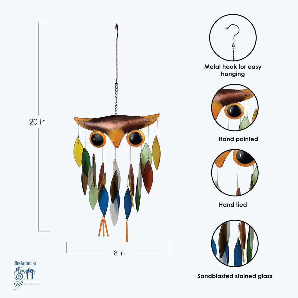 Gift Essentials Spiky Owl close-up on metal texture and painted spikes highlighting detail