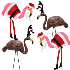 GiftExpress flamingo front packaging showing four festive ornaments and benefits