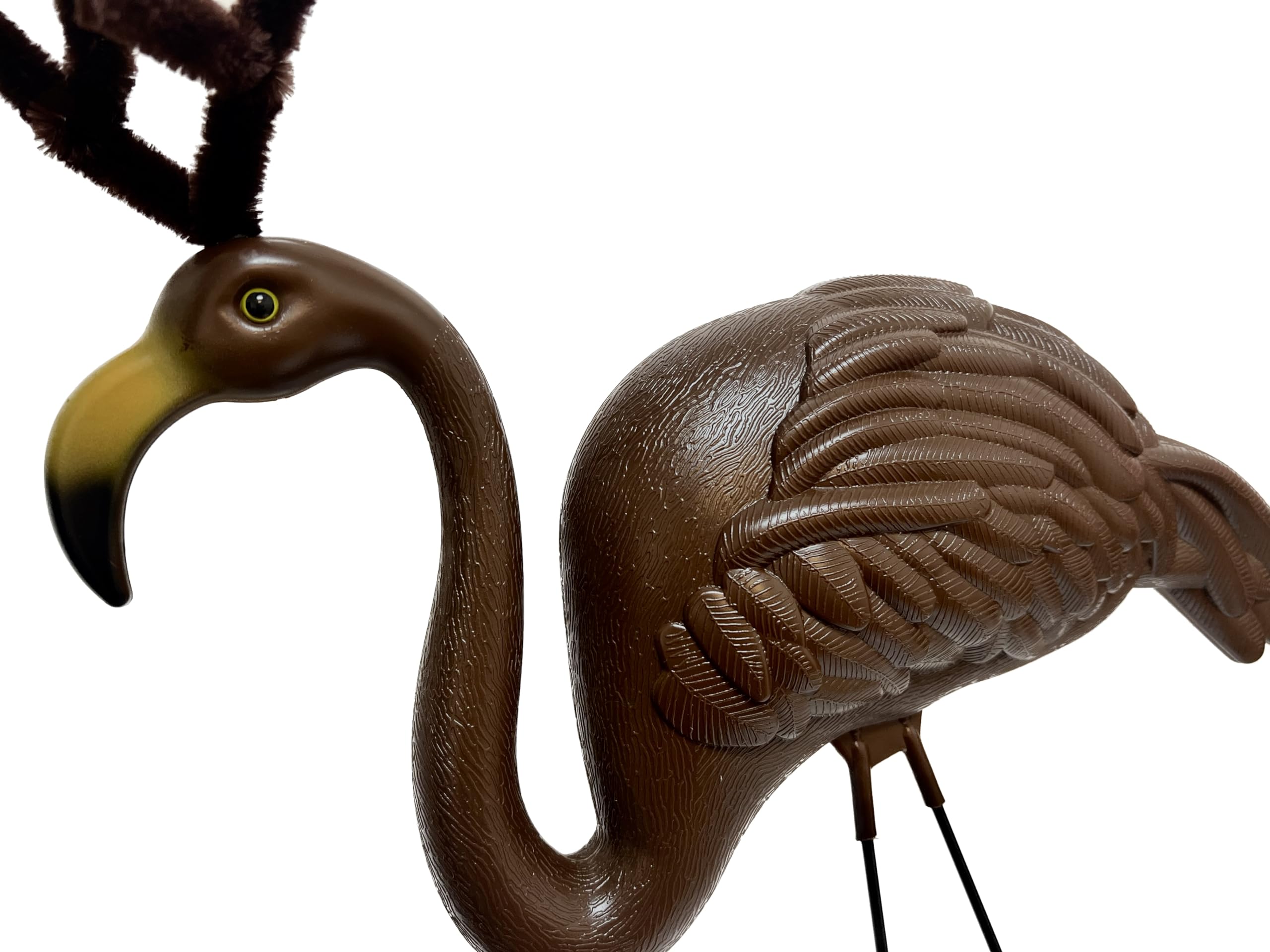 GiftExpress flamingo plastic texture close-up showing weather-resistant material