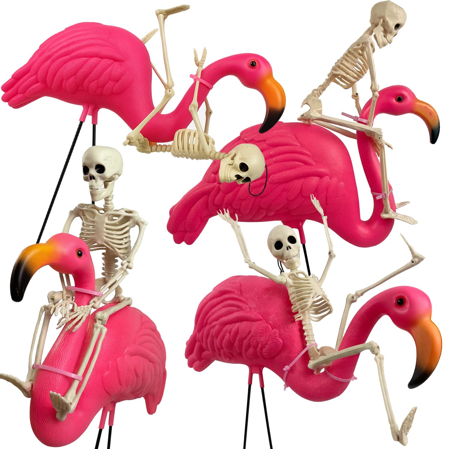 GIFTEXPRESS front view of full 8-piece set showing playful yard display benefits