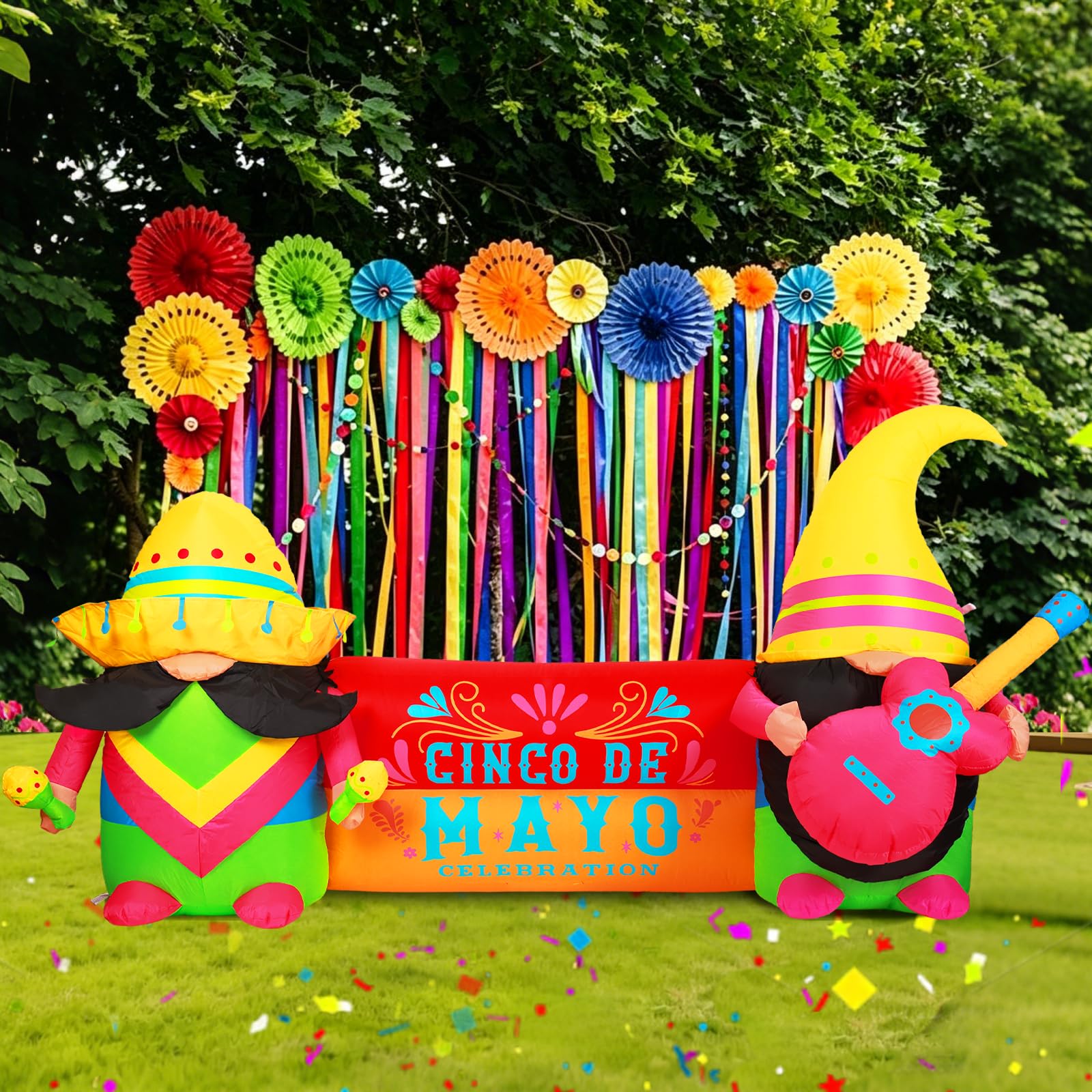 GIFTFIND inflatable beside people to show 8ft height and scale