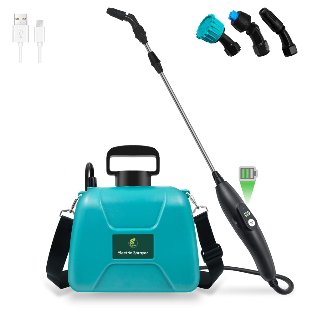 Giftsfaloy front view showing compact cordless sprayer for easy garden tasks