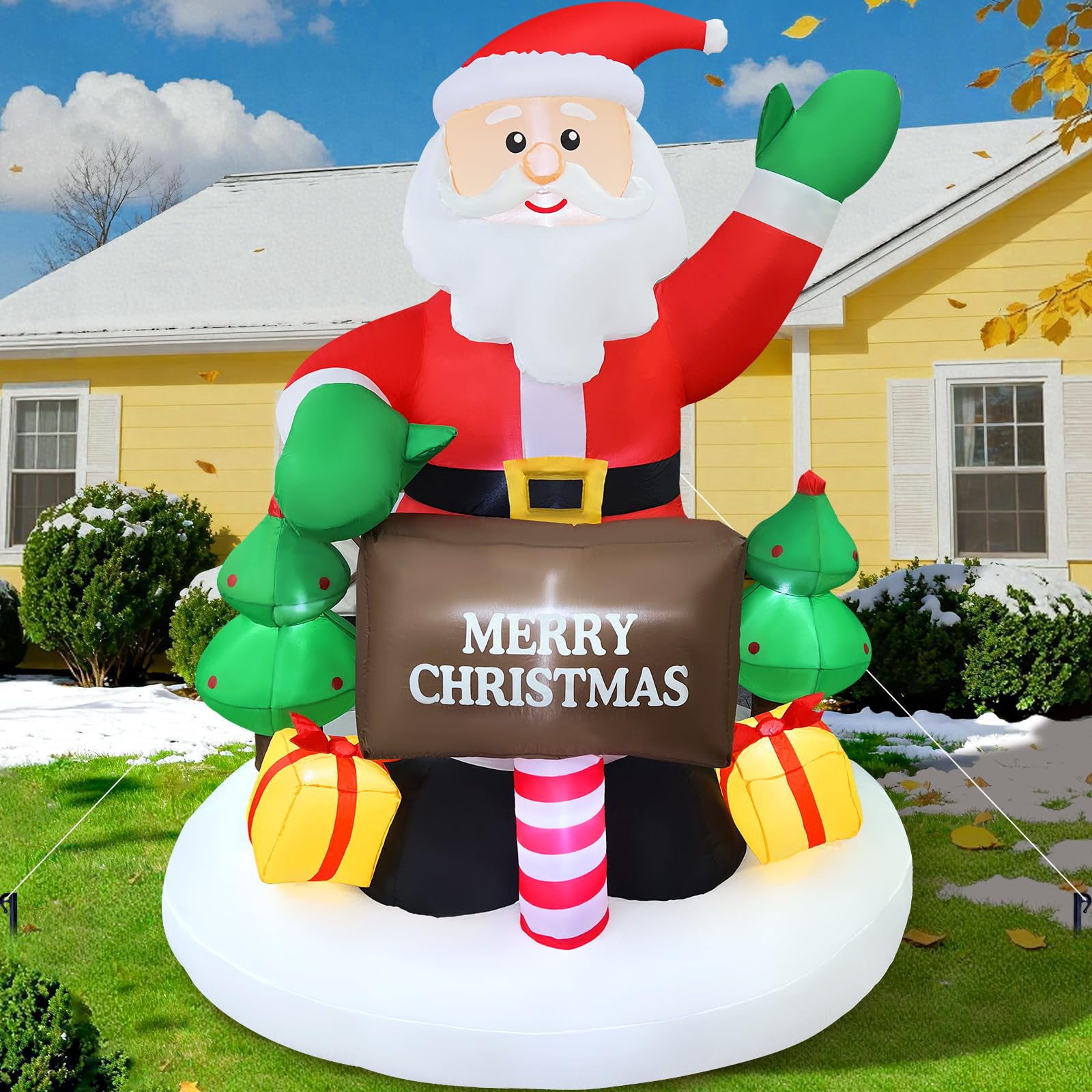 GIGLIM waving Santa front view showing festive design and welcoming presence