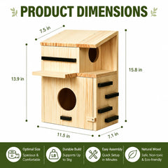 Gihkasd observation windows and platform for quiet wildlife viewing