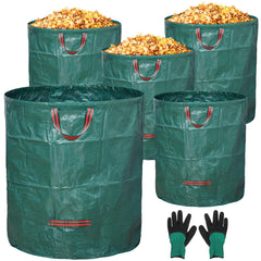 GIJHXIK front view of five-pack bags showing included gloves and size benefit