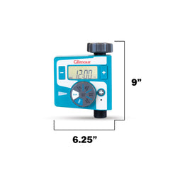 GILMOUR angled LCD display clearly showing programming options for convenience