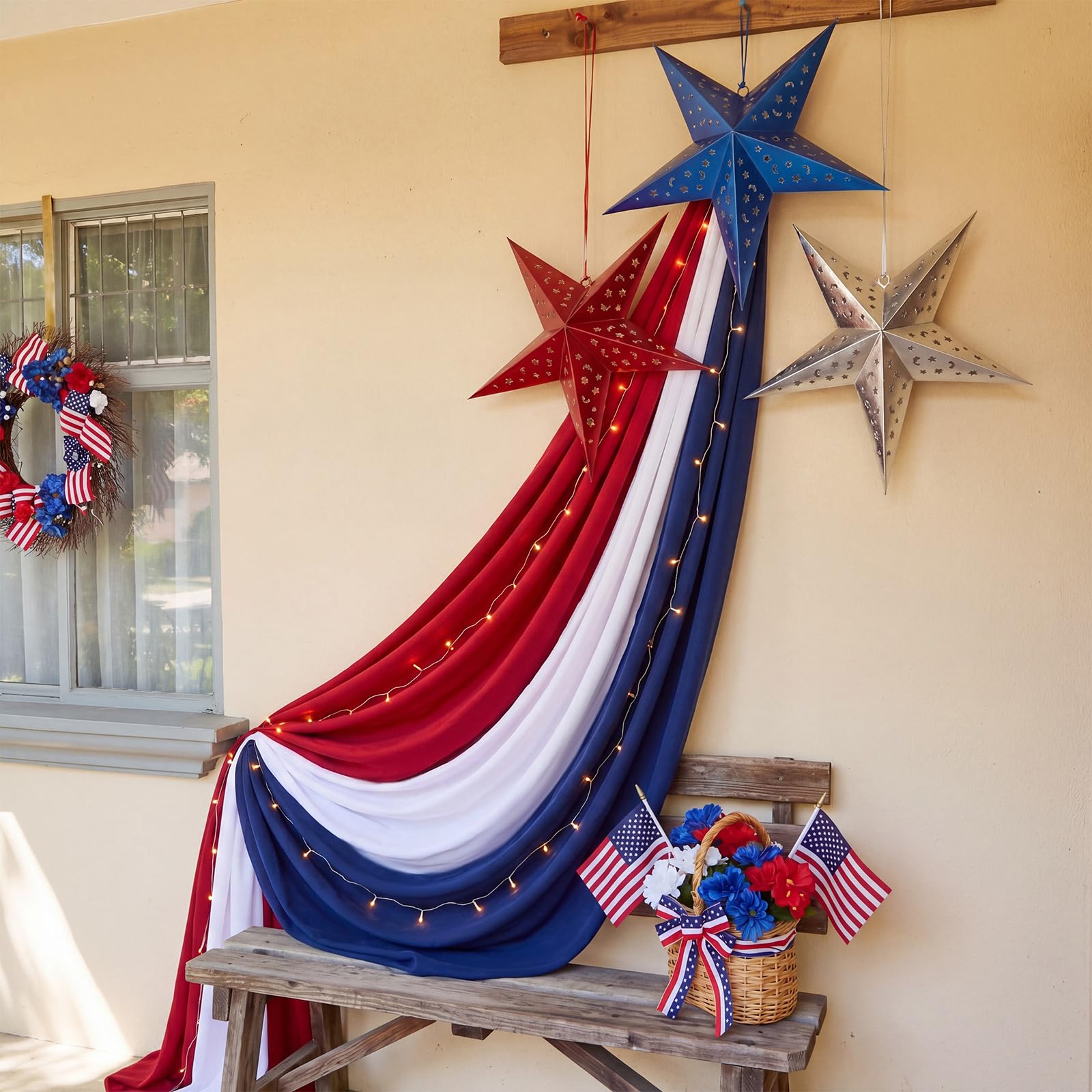 Gilprop indoor party display illustrating reusable festive decoration
