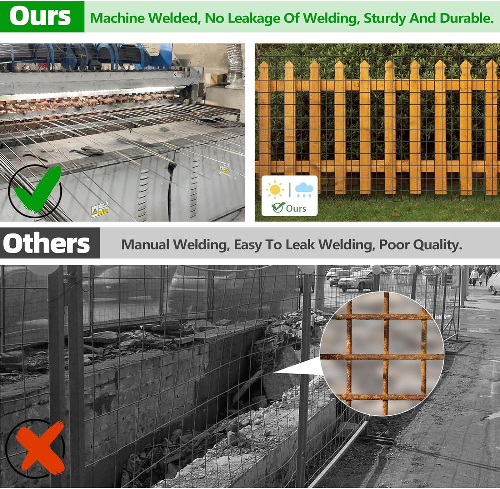 GILPWA installed garden fence protecting vegetable beds with clear visibility and airflow