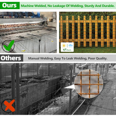 GILPWA fence installed in garden protecting vegetables and plants
