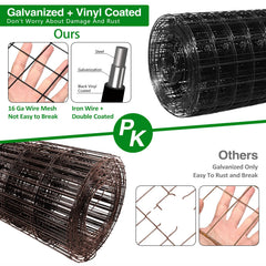 GILPWA vinyl coating texture displaying smooth black finish for rust resistance