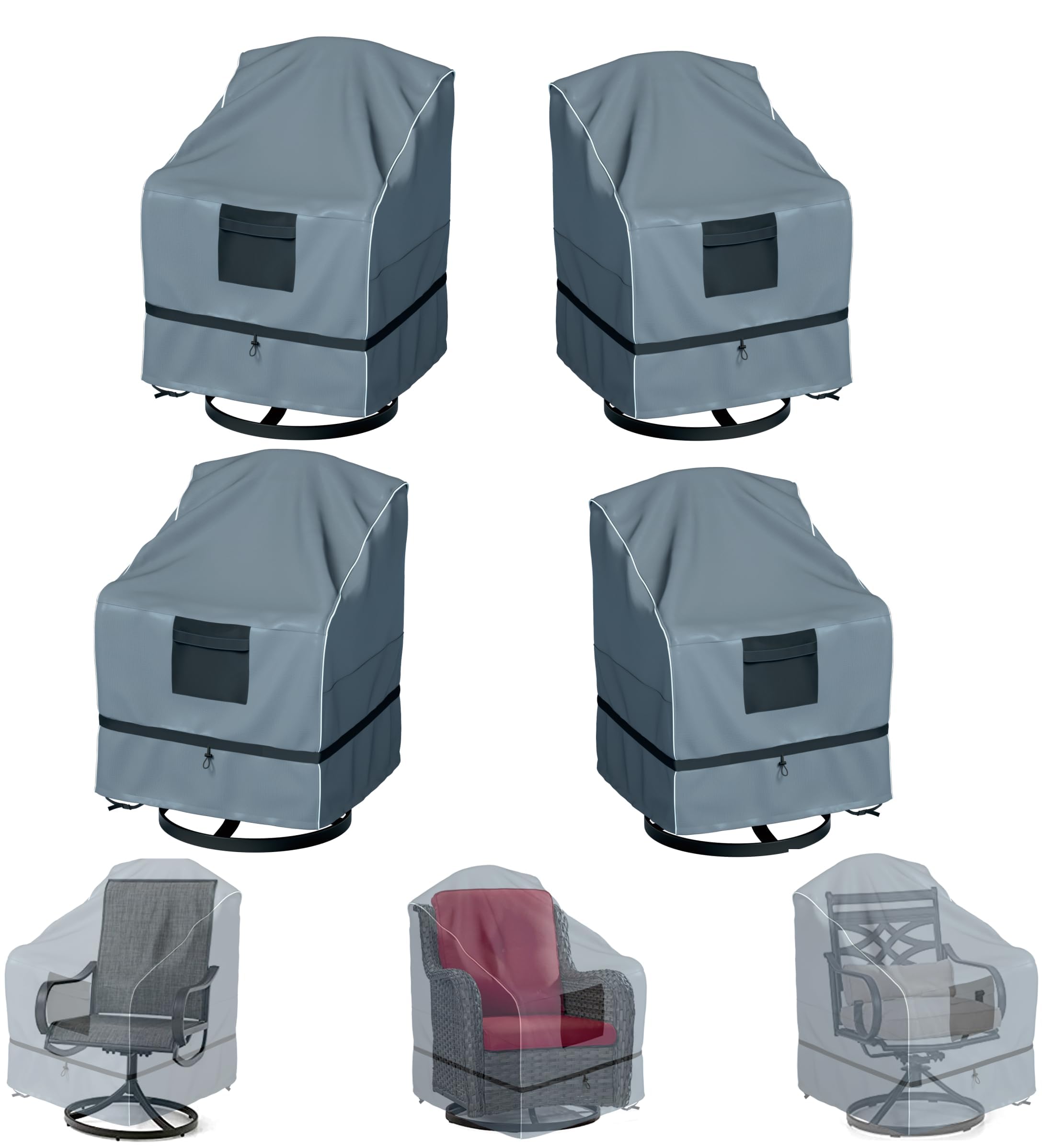 GimaiOurun front view showing cover fitted and protecting chair
