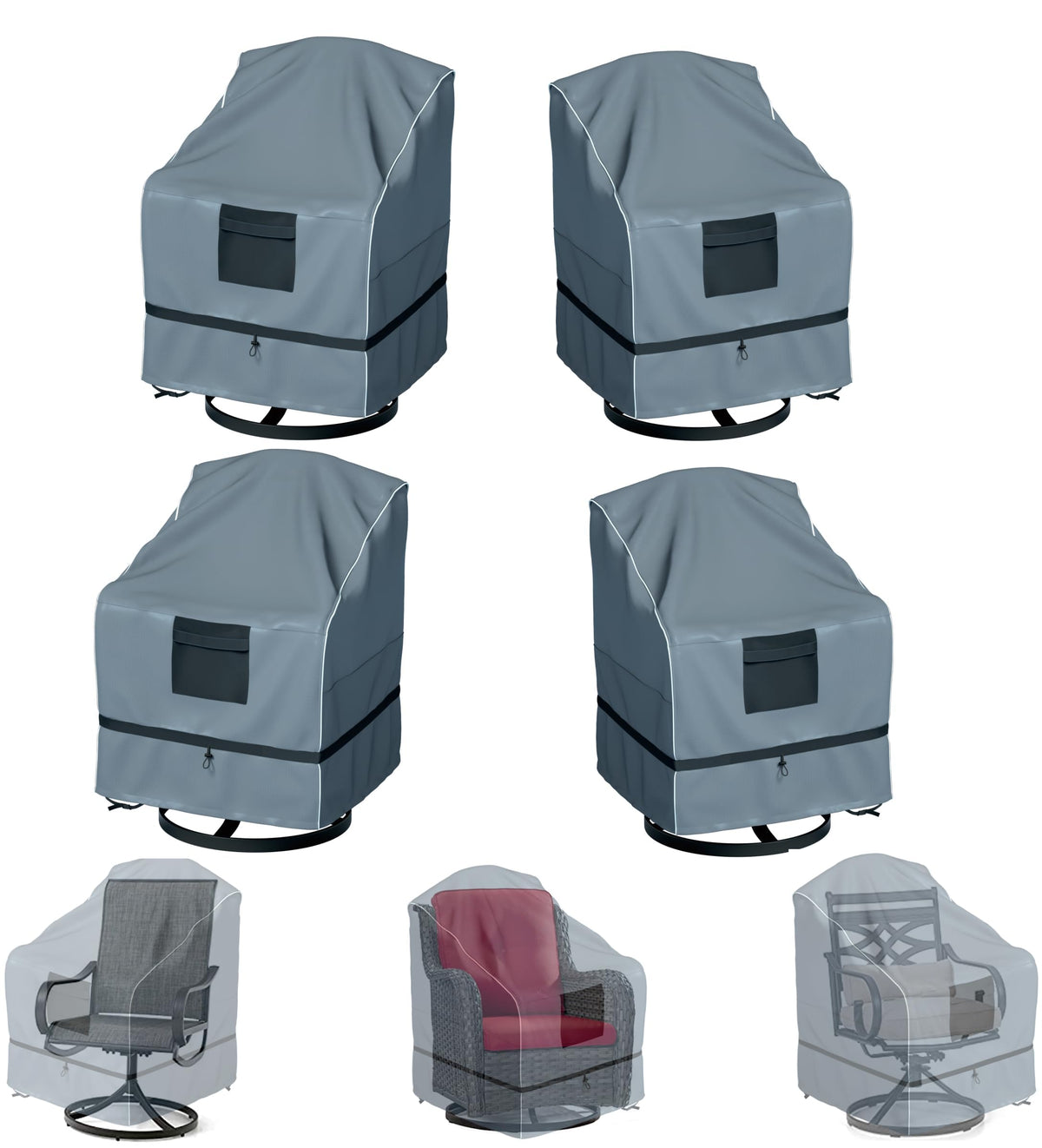 GimaiOurun front view showing cover fitted and protecting chair