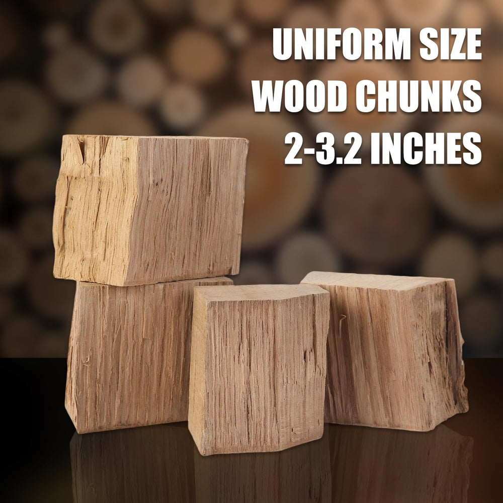 Gimgsoen close-up of oak chunks showing texture and consistent burn benefit