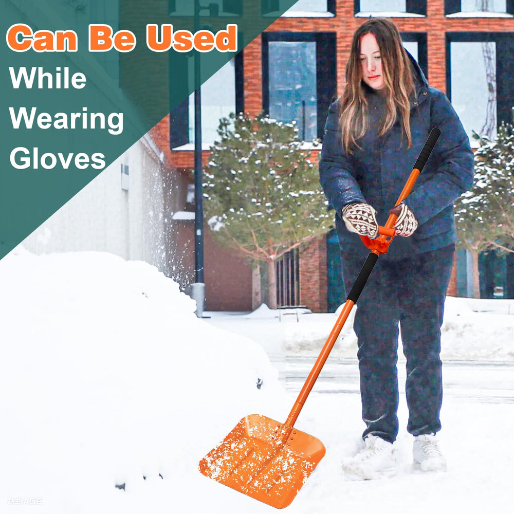 Gingull pushing heavy snow off a driveway improving clearing speed and efficiency