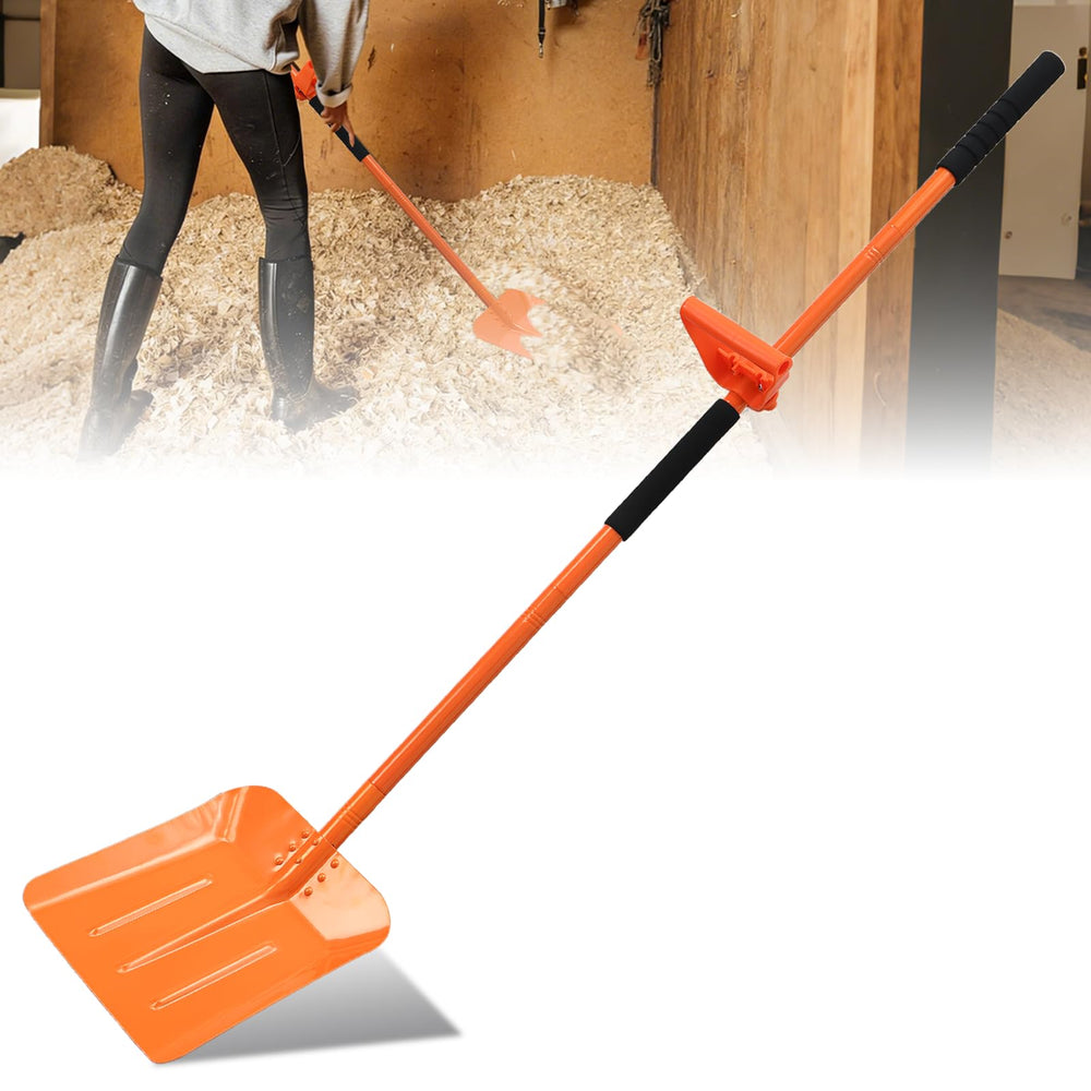 Gingull front view showing orange shovel and large-capacity blade for faster clearing