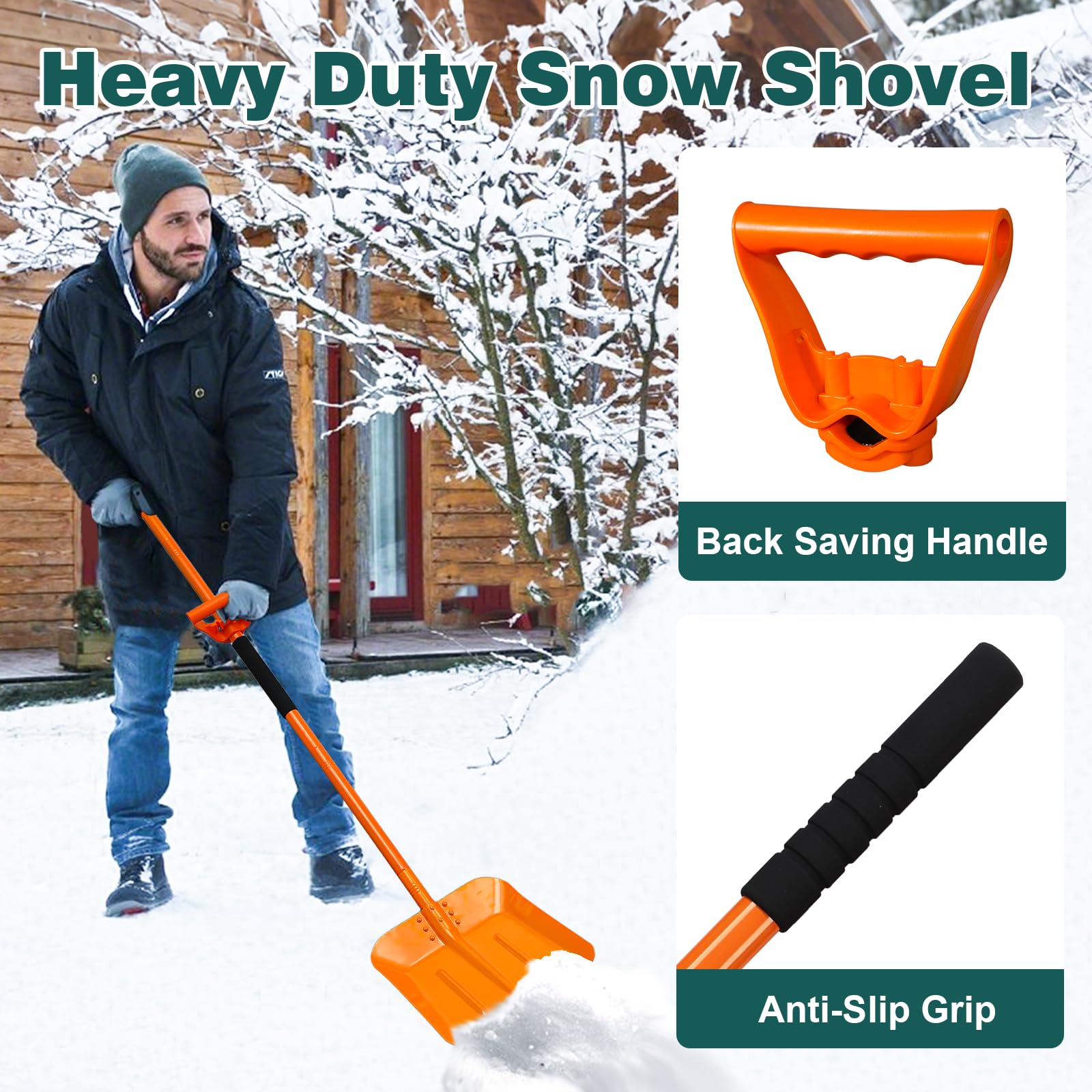 Gingull clearing a sidewalk in winter showing reliable performance in daily use
