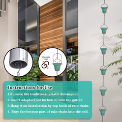 giole weighted bottom bell detail adding wind stability and quieter water flow
