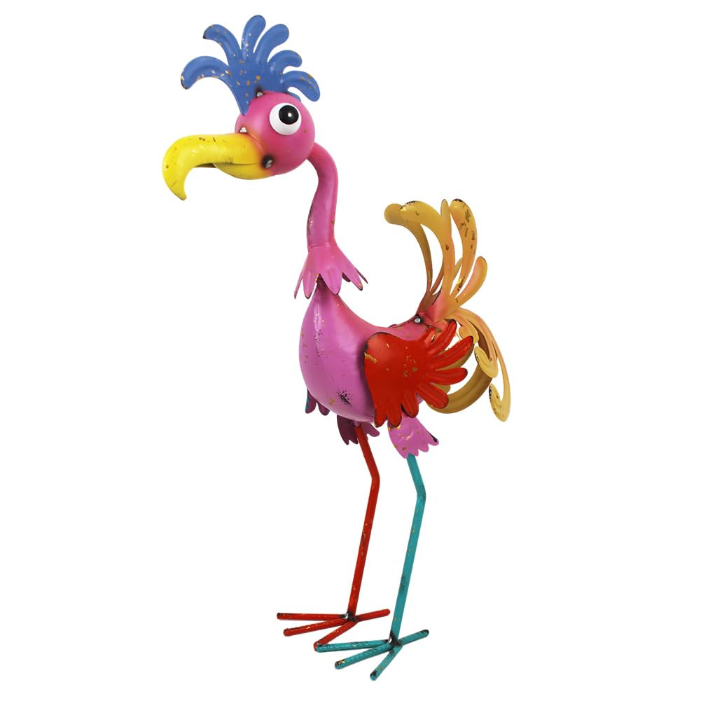 giole front view rooster statue showing cheerful focal point benefit