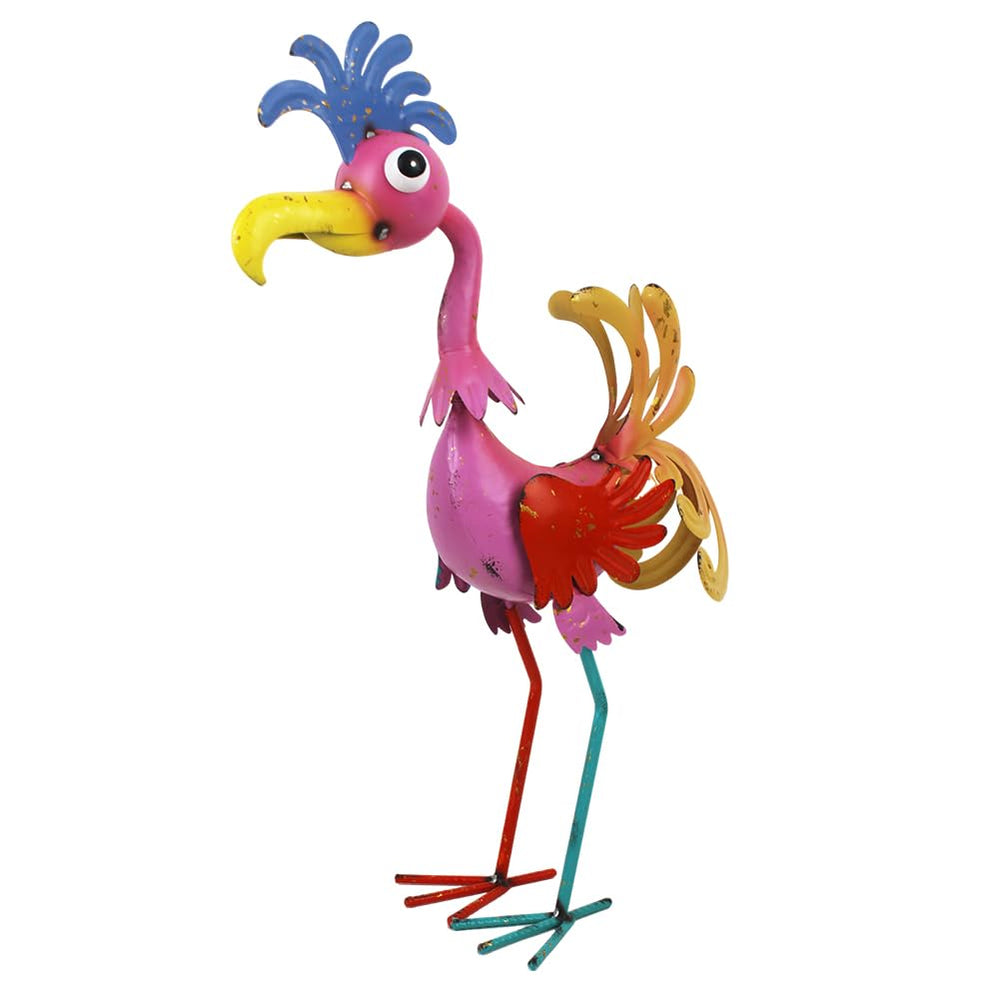 giole front view rooster statue showing cheerful focal point benefit