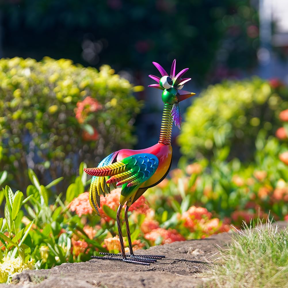 giole side profile in lawn setting adding vibrant focal point to grass