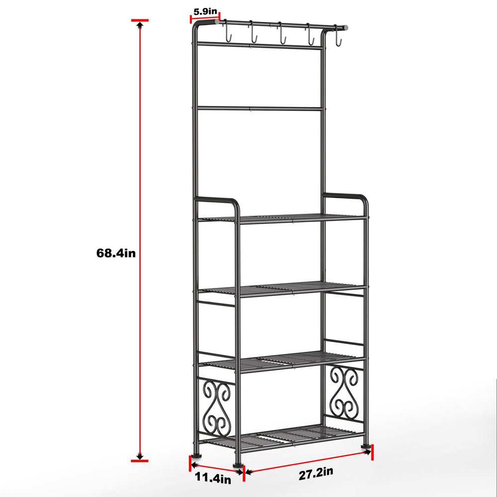 GIOTORENT plant stand on balcony displaying multiple pots for vertical gardening