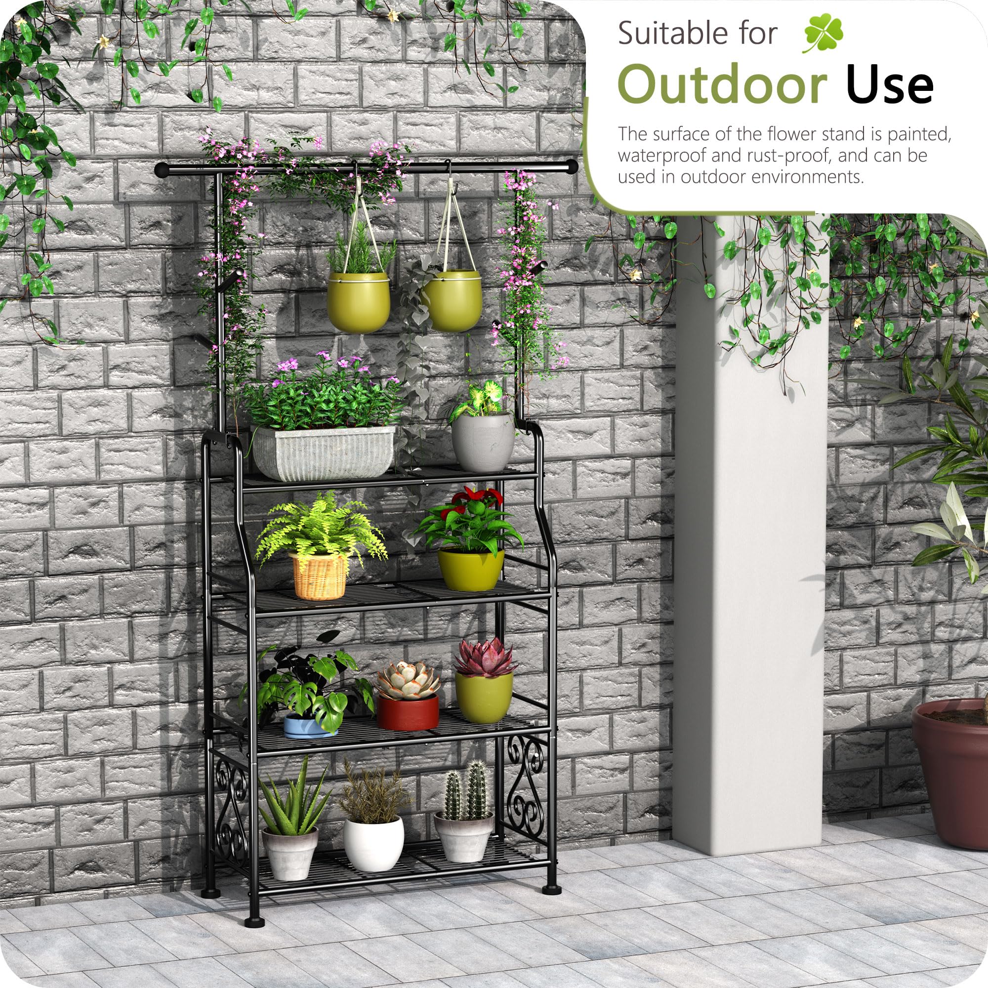 GIOTORENT on a balcony filled with plants illustrating vertical gardening and style benefit
