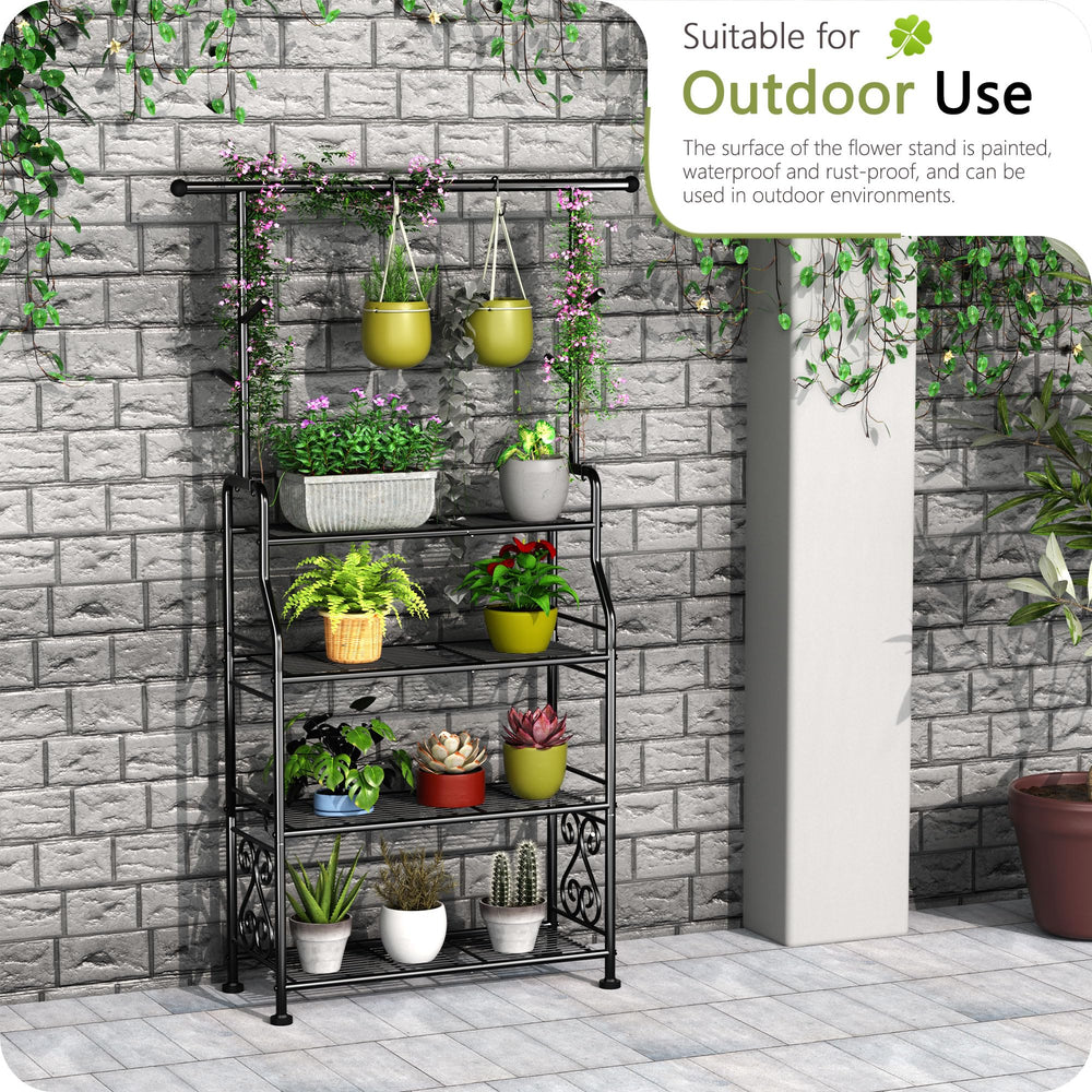 GIOTORENT on a balcony filled with plants illustrating vertical gardening and style benefit