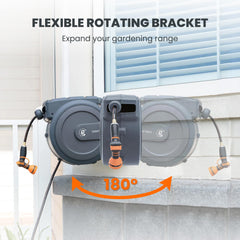 Giraffe Tools aluminum guide close-up showing even rewind and kink prevention durability