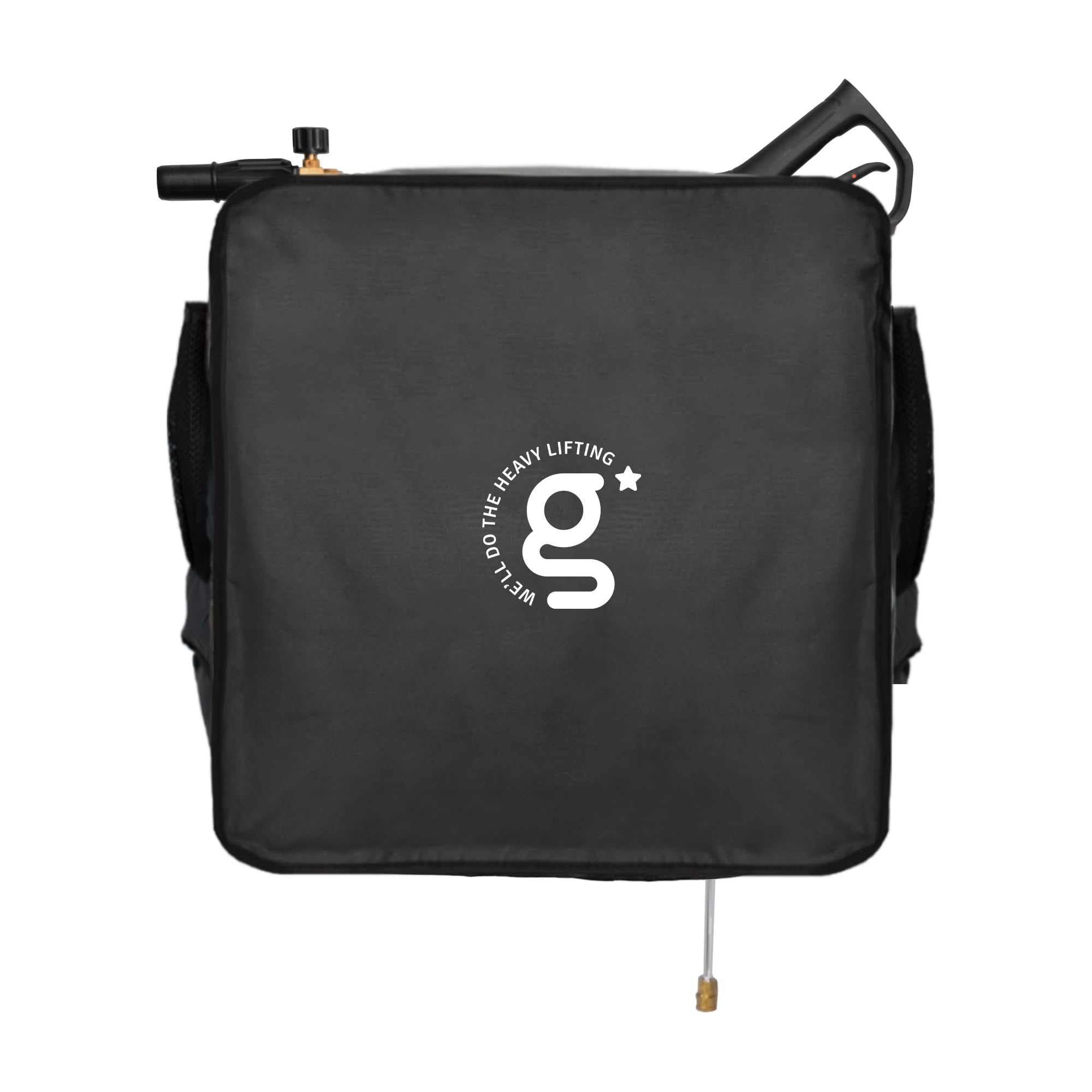 Giraffe Tools cover front view showing full protection and neat fit
