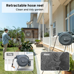 Giraffe Tools metal two-point bracket mounted on 4x4 post showing stable swivel and secure fit