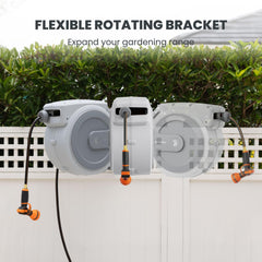 Giraffe Tools spray nozzle displaying seven patterns for versatile watering