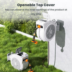 Giraffe Tools open top cover revealing internal drum for quick inspection