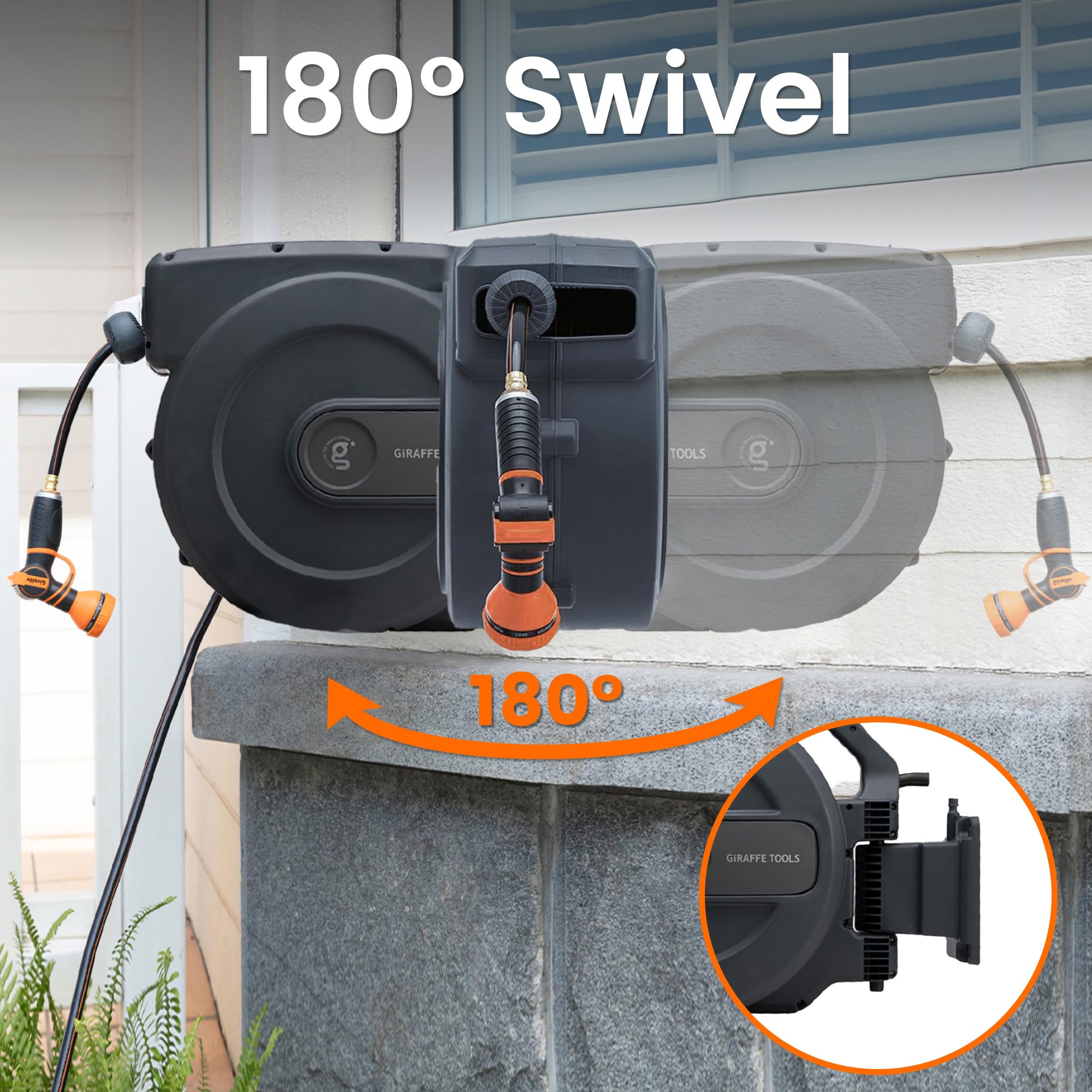 Giraffe Tools quick-release mechanism being detached for compact storage convenience