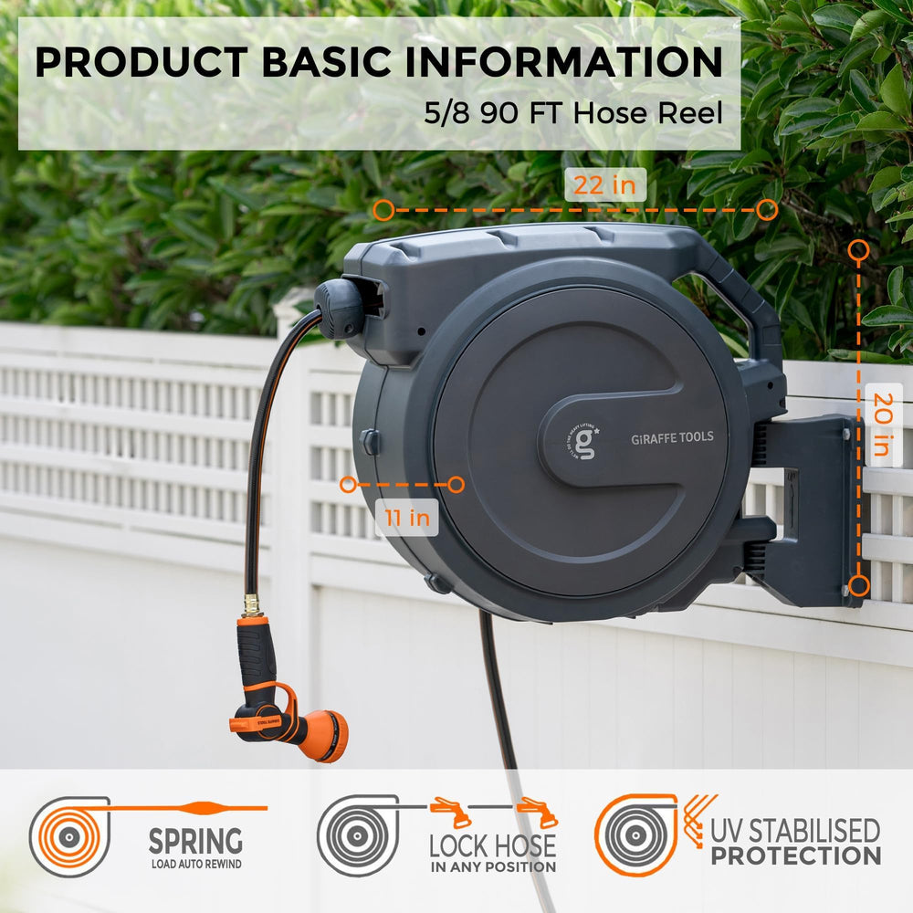 Giraffe Tools side profile showing 180° swivel bracket for extended reach benefit