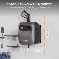 Giraffe Tools 180-degree wall mount bracket close-up for flexible angled positioning benefit