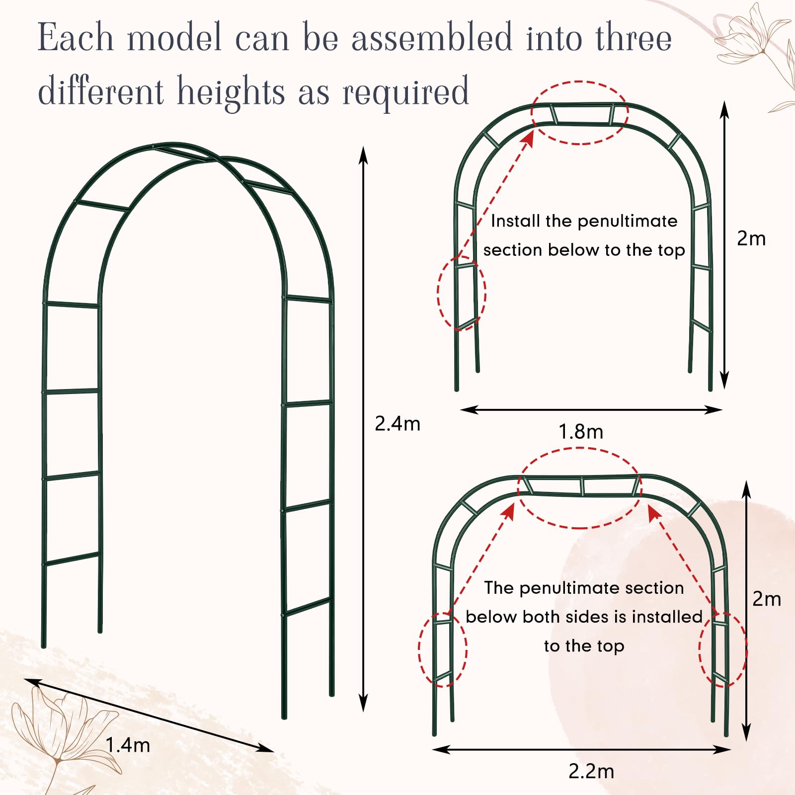 Gisafai close-up iron joint detail highlights stable connection and easy assembly